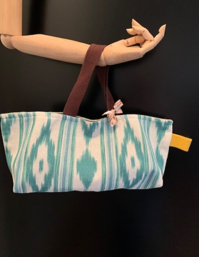 Lovelyloup sac lin vert ethnique