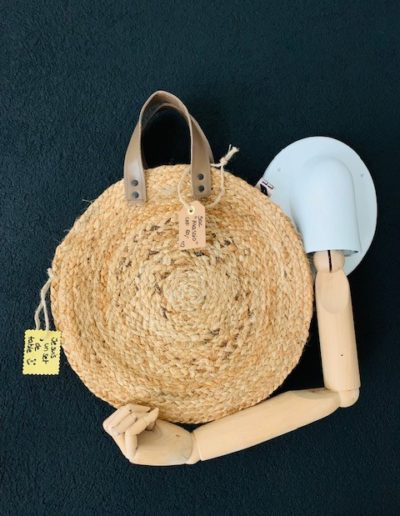 Sac rond, été, sac plage, fait main, lovelyloup, Blonay, local